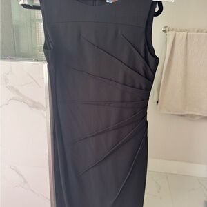 Calvin Klein Elegant Black Midi Dress